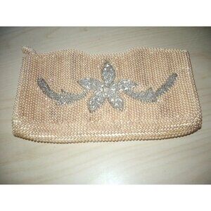 Vintage Beads  & Pearls  evening Bag  Imperial The May Co. made in Japan